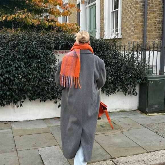 OAK + FORT OVERSIZED WOOL BLEND COAT - Picture 2 of 7